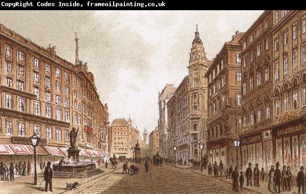 richard wagner the graben, one of the principal streets in vienna